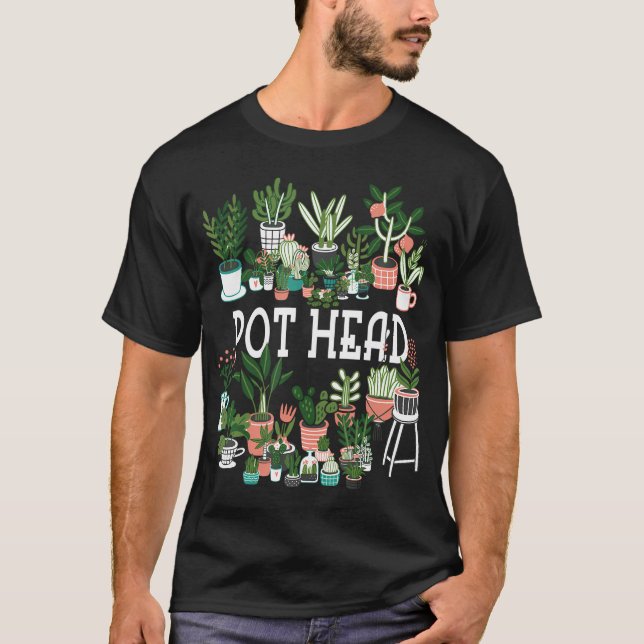 Camiseta Suculento Amante De La Planta Lover Y La Cabeza De (Anverso)
