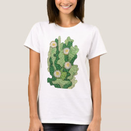 Camiseta Suculento Cactus Cacti Green Khaki Olive