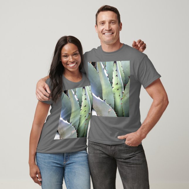 Camiseta Suculento desierto de Agave Plant Blue Cacti Tequi (Unisexo)