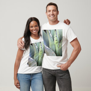 Camiseta Suculento desierto de Agave Plant Blue Cacti Tequi