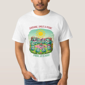 Camiseta Suculento picnic kawaii Primavera de Cute Echeveri