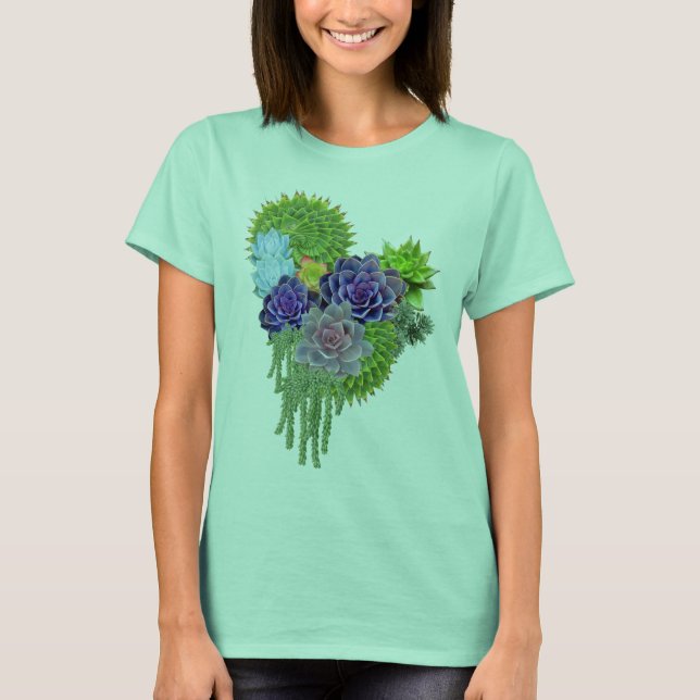 Camiseta Suculento-ramo-boda (Anverso)