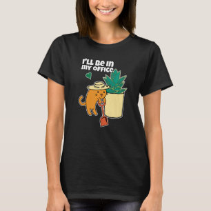 Camiseta Suculento Y Gato Huerto De Plantas Estará En Mi