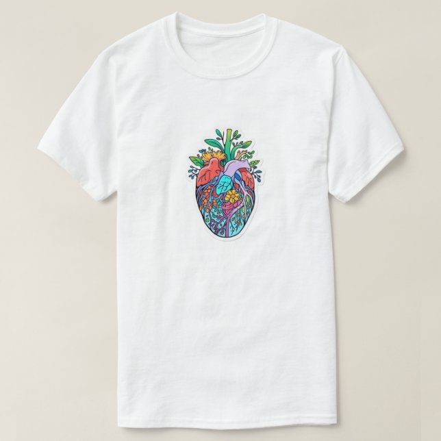 Camiseta Suculentos botánicos de planta de jardinería (Diseño del anverso)