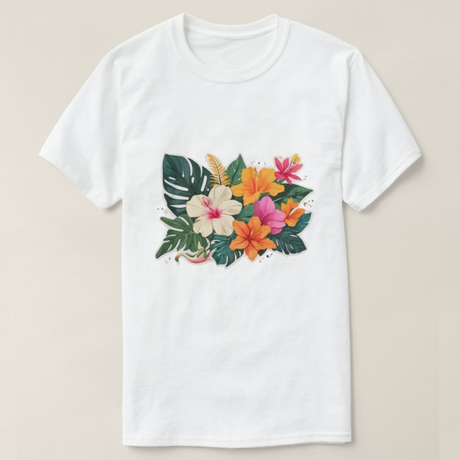 Camiseta Suculentos botánicos de planta de jardinería (Diseño del anverso)