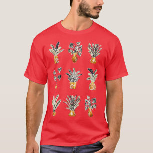 Camiseta Suculentos y plantadores de oro de cactus de poter