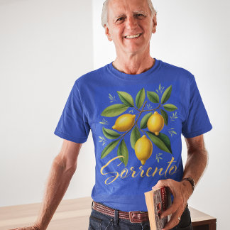 Camiseta Sucursal Sorrento Lemon Branch Elegante Italiano