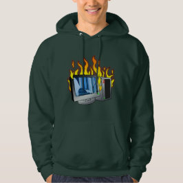 Camiseta sudadera básica de los hombres de bombero