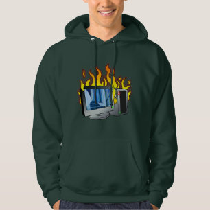 Camiseta sudadera básica de los hombres de bombero