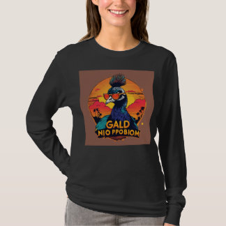 Camiseta Sudadera básica femenina con pavo real