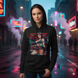 Camiseta Sudadera cibernética retro del sistema de salida