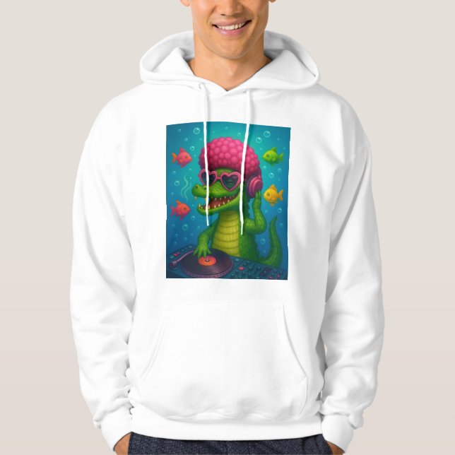 Camiseta sudadera Cocodrilo Cósmico  (Anverso)