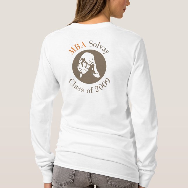 Camiseta Sudadera con capucha adulta - MBA Solvay (Reverso)
