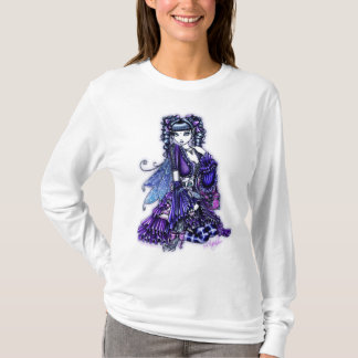 Camiseta Sudadera con capucha blanca de hadas rizada de la