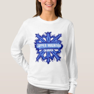 Camiseta Sudadera con capucha de cobre del copo de nieve de