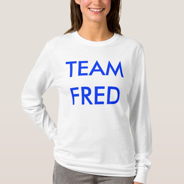 CAMISETA SUDADERA CON CAPUCHA DE FRED DEL EQUIPO PARA LAS (Anverso)