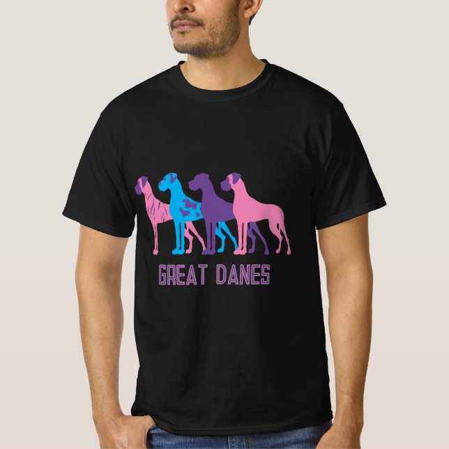 Camiseta Sudadera con capucha de Gran Danés Natural (Anverso)