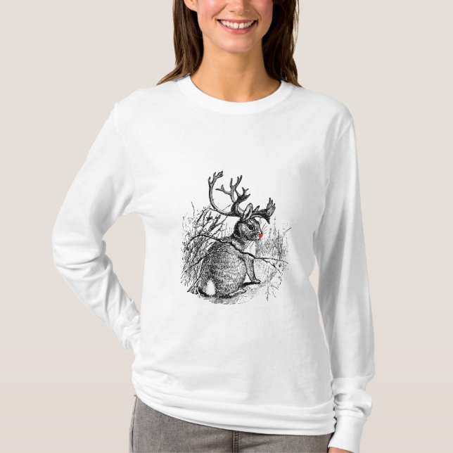 Camiseta Sudadera con capucha de Jackalope (Anverso)