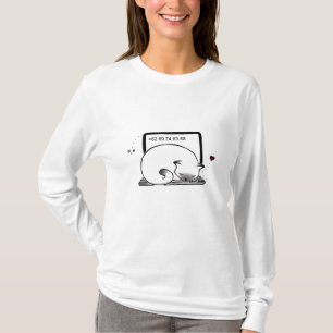 Camiseta Sudadera con capucha de la cama del gato del