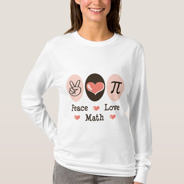 Camiseta Sudadera con capucha de la matemáticas del amor de (Anverso)