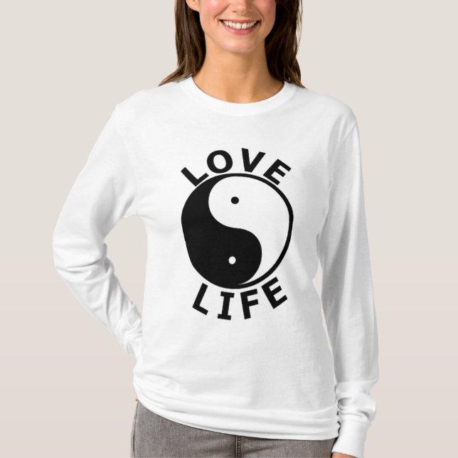 Camiseta SUDADERA CON CAPUCHA de la VIDA del AMOR de las (Anverso)