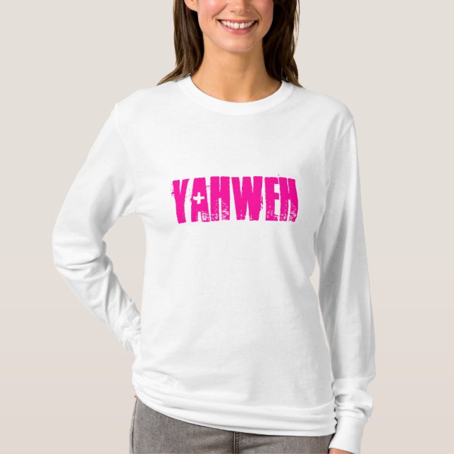 Camiseta Sudadera con capucha de las señoras de Yahweh (Anverso)