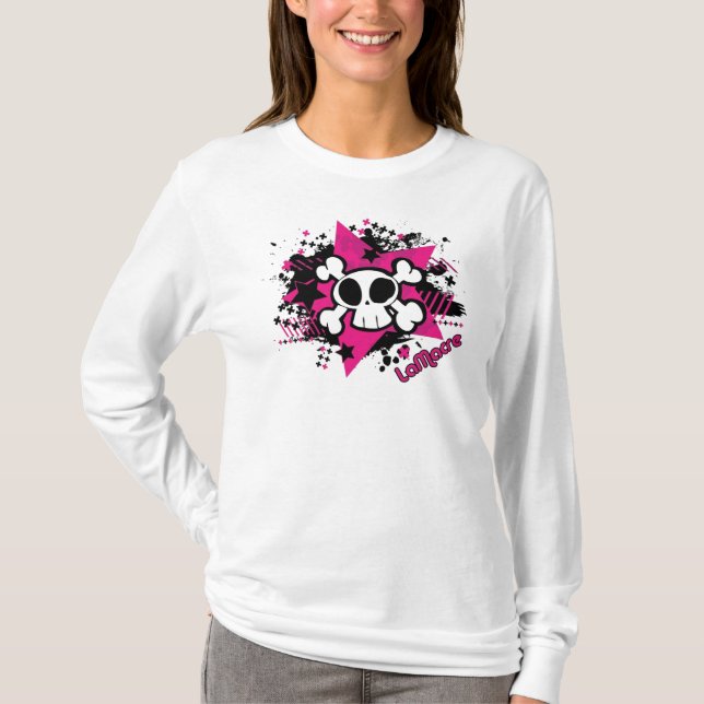 Camiseta Sudadera con capucha de los chicas del cráneo (Anverso)