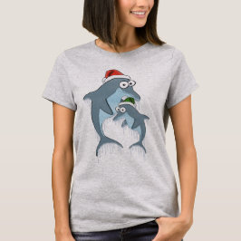 Camiseta Sudadera con capucha de los delfínes del navidad