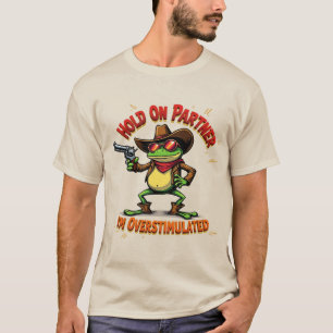 Camiseta Sudadera con capucha de meme de rana vaquera - Reg