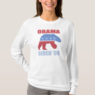 Camiseta Sudadera con capucha de mujer Obama Biden Oso Pola