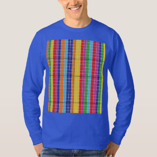 Camiseta Sudadera con capucha de patrón geométrico azul y c