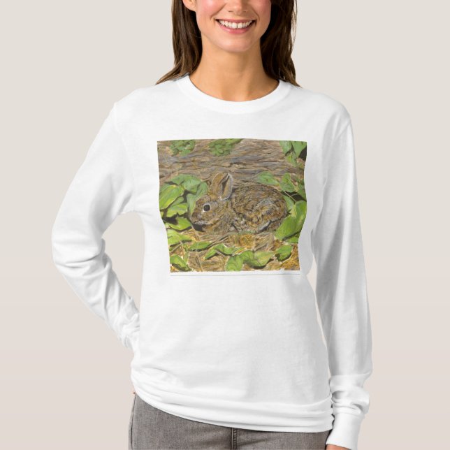 Camiseta Sudadera con capucha del conejo (Anverso)