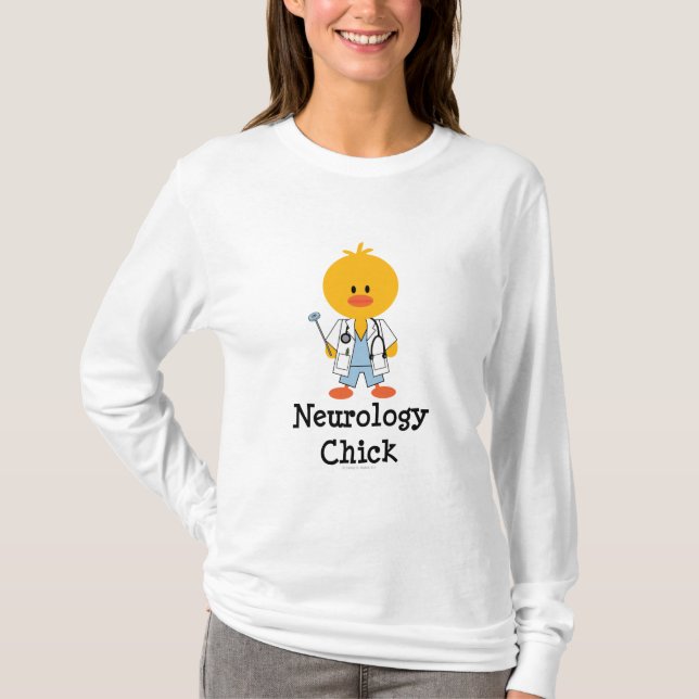 Camiseta Sudadera con capucha del polluelo de la neurología (Anverso)