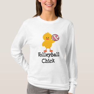 Camiseta Sudadera con capucha del polluelo del voleibol