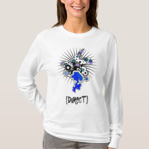 Camiseta Sudadera con capucha femenina del punto del DS