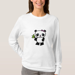 Camiseta Sudadera con capucha para mujer del oso de panda