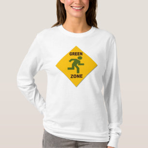 Camiseta Sudadera con capucha para mujeres de zona verde