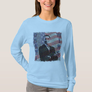 Camiseta Sudadera con capucha para mujeres 'Obama Biden '08