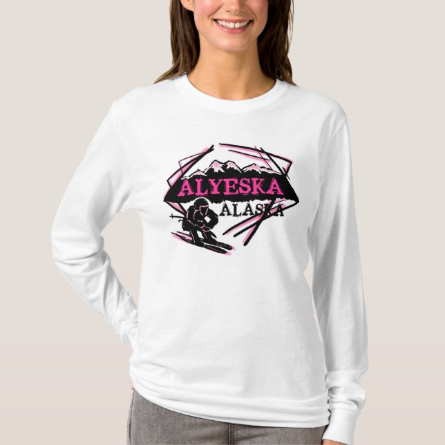 Camiseta Sudadera con capucha rosada de las señoras del (Anverso)