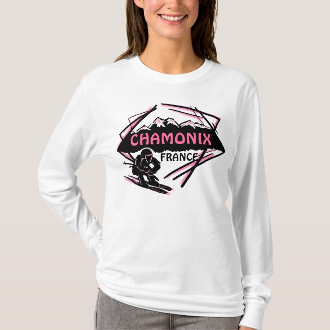 Camiseta Sudadera con capucha rosada de las señoras del (Anverso)
