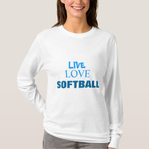 Camiseta SUDADERA CON CAPUCHA viva del softball del amor