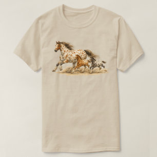 Camiseta Sudadera con cuello redondo de caballo Appaloosa V