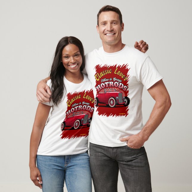 Camiseta Sudadera con diseño de coche clásico (Unisexo)