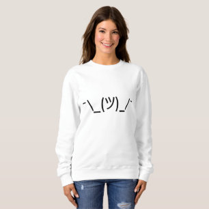 camiseta sudadera con emoji de encogimiento de hom