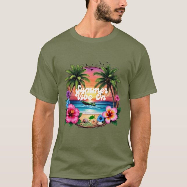 Camiseta Sudadera con Estilo de Verano (Anverso)