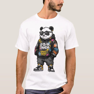 Camiseta Sudadera con grafiti de bestia callejera de panda