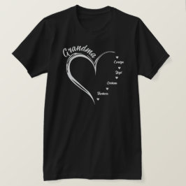 Camiseta Sudadera de abuela personalizada, corazón de abuel