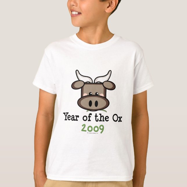 Camiseta Sudadera De Año Del Ox 2009 Para Niños (Anverso)