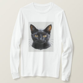 Camiseta Sudadera de gato negro