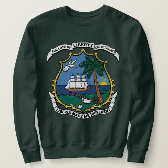 Camiseta sudadera de Liberia Me hizo diferente  (Anverso del diseño)